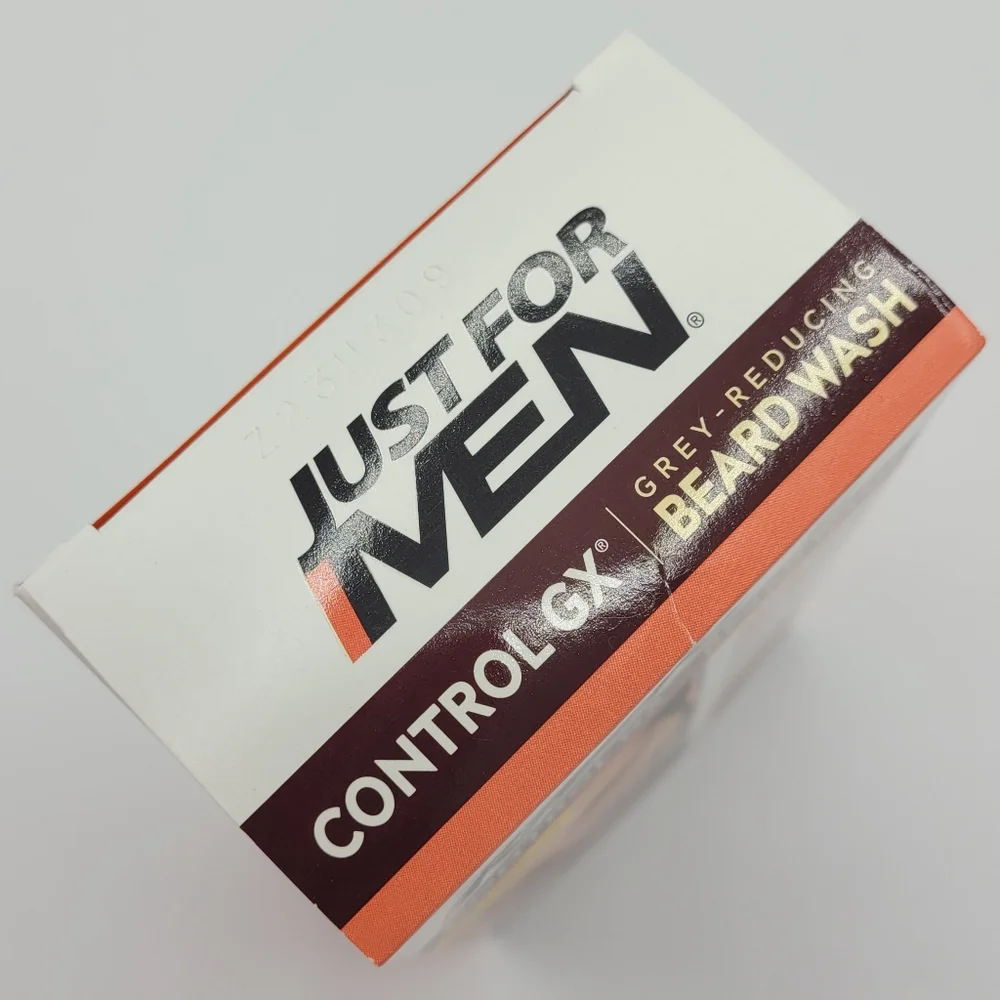 Just For Men Control GX Grey Reducing Beard Wash Shampoo, 4 fl oz Gradual Color